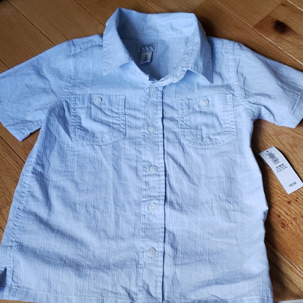 Boys short sleeve button down NWT
